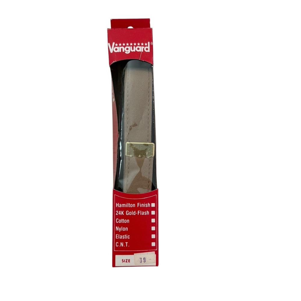 Vanguard Khaki‎ Belt Brass Tip Female Woman Vintage NIB NOS Read